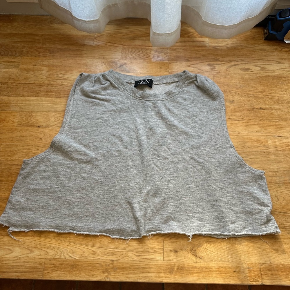 Gray Sleeveless Top